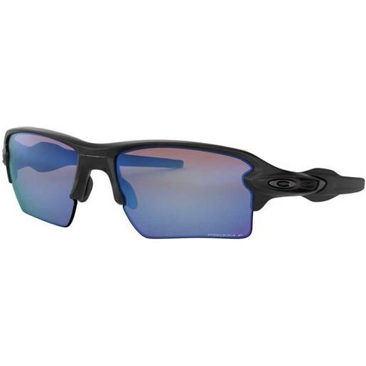 Oakley flak 2.0 xl prizm deep water polarized sunglasses nero prizm deep water polarized/cat2 uomo
