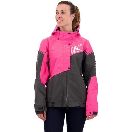 Klim alpine hoodie jacket nero, rosa s / regular donna