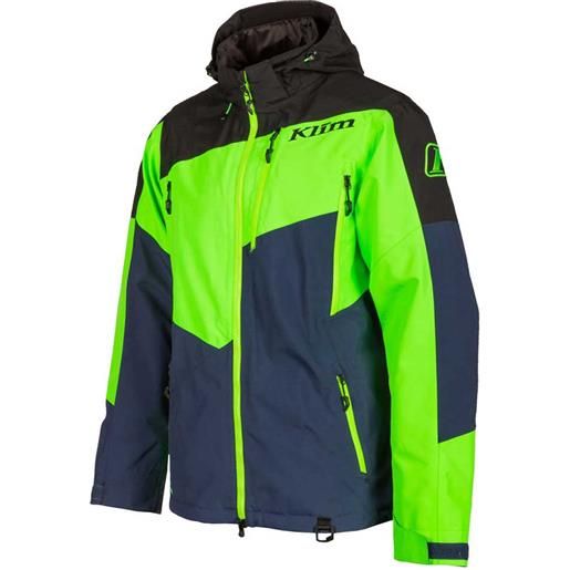 Klim storm hoodie jacket verde l / regular uomo