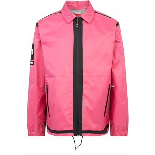Supreme giacca sportiva ss 21 summit series x the north face coach - rosa