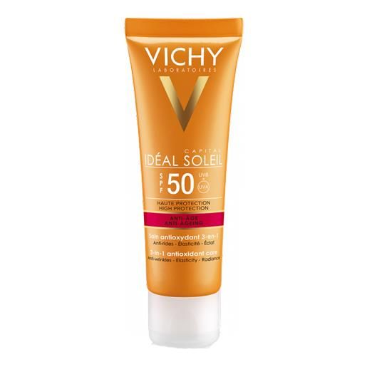Vichy idéal soleil crema solare antietà 3in1 spf 50