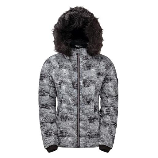 Dare 2B glamorize ii veste de ski isolante, imperméable respirante avec capuche détachable et jupe par-neige, giacca impermeabile e isotermica donna, monocromo, fr: 2xl (taille fabricant: 18)