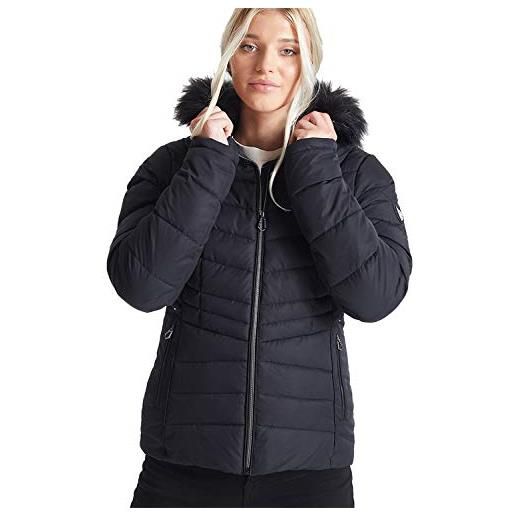 Dare 2B glamorize ii veste de ski isolante, imperméable respirante avec capuche détachable et jupe par-neige, giacca impermeabile e isotermica donna, monocromo, fr: 2xl (taille fabricant: 18)