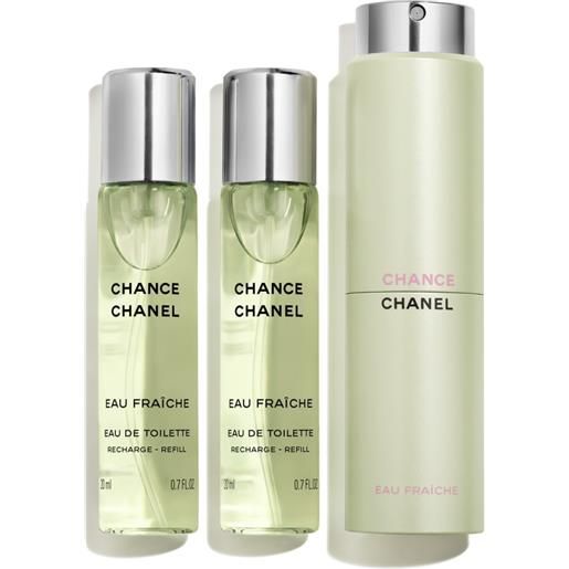 Chanel chance eau fraiche eau de toilette twist & spray 3 x 20 ml - donna