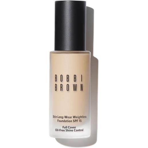 Bobbi Brown skin long-wear weightless foundation spf15 fondotinta liquido porcelain