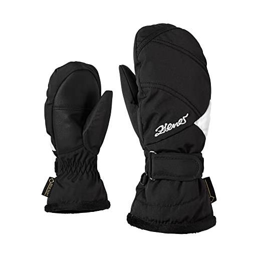 Ziener lia gtx (r) mitten girls glove junior guanti da sci, black, 7,5