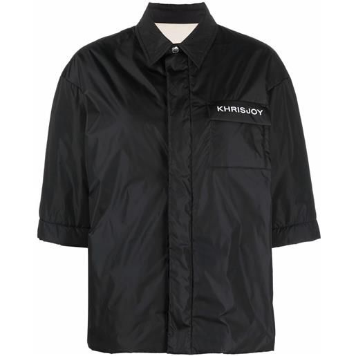 Khrisjoy giacca-camicia con stampa - nero