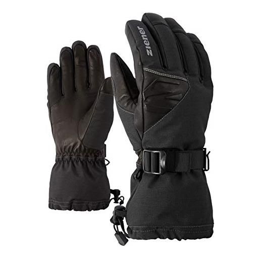 Ziener gofried as(r) aw glove ski alpine, guanti da sci/sport invernali, impermeabili, traspiranti. Unisex-adulto, grigio ferro tec, 6.5