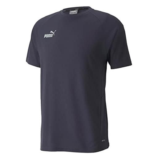 PUMA teamfinal-maglietta casual, shirt uomo, black, s