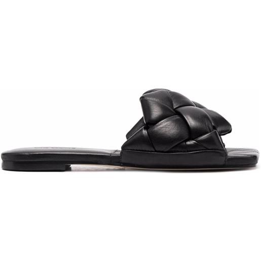 Vic Matie sandali con punta quadrata - nero