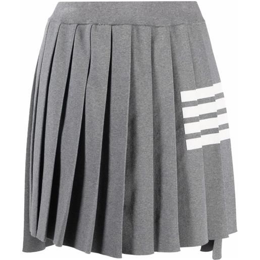 Thom Browne minigonna plissettata - grigio