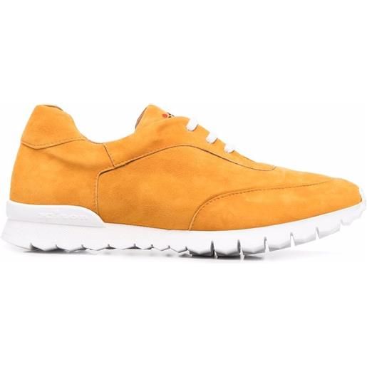 Kiton sneakers con ricamo - arancione