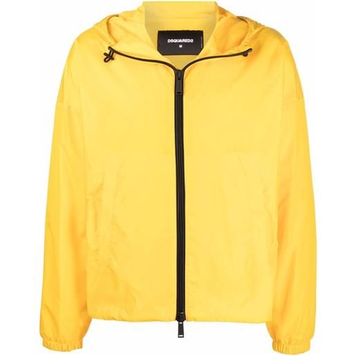 Dsquared2 giacca con zip - giallo