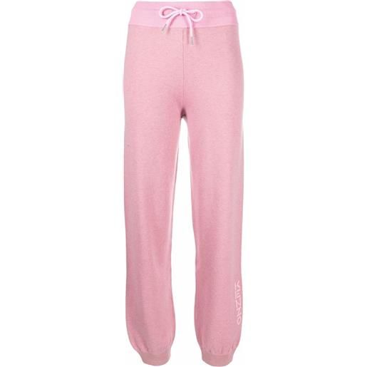 Kenzo pantaloni sportivi con stampa - rosa