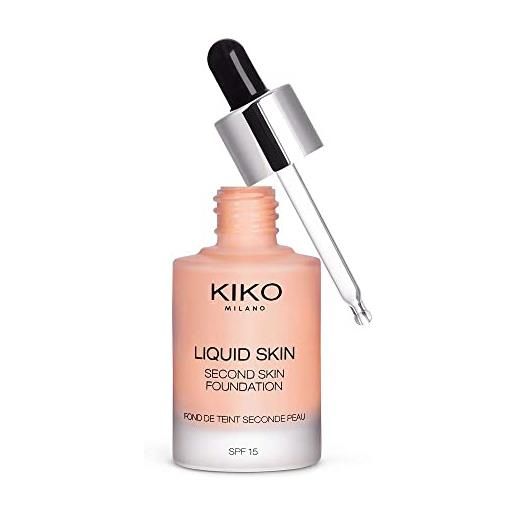 KIKO milano liquid skin second skin foundation 03 | fondotinta fluido effetto seconda pelle