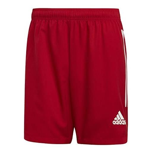 Adidas condivo 20 shorts, pantaloncini sportivi uomo, rosso (team power red/white), m