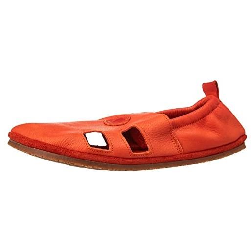 Pololo barefoot sommer outdoor orange, mocassino basso unisex-bambini, colore: arancione, 20 eu
