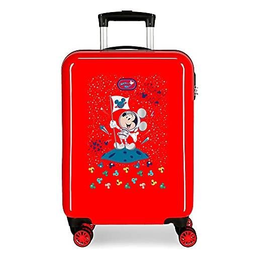 Disney mickey on the moon - valigia da cabina, rosso (rosso) - 2261723