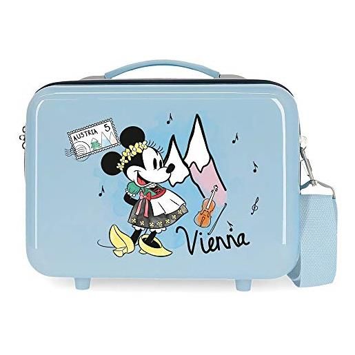 Disney minnie let's travel trousse adattabile blu 29 x 21 x 15 cm rigida abs 9,14 l