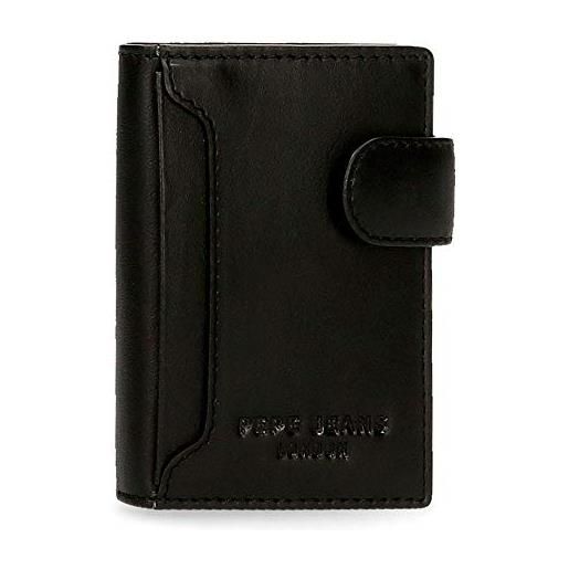 Amazon Uomo Accessori Borse Portafogli e portamonete Dark Porta carte di Credito verticale 6,5x10x1,5 cms Pelle 