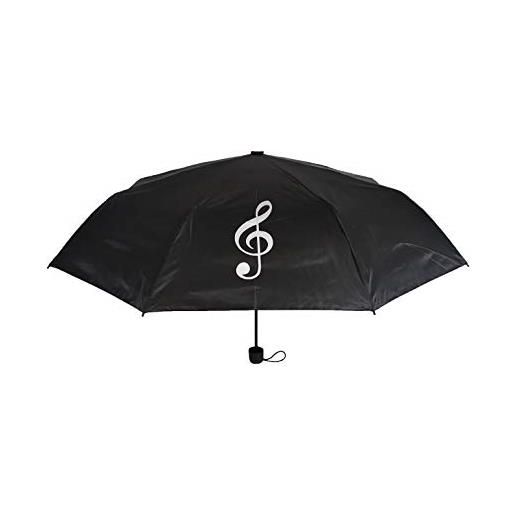 Concerto ombrello pieghevole, nero, medium, ombrello pieghevole