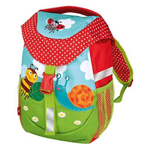 moses 16112 - zaino per bambini con cintura pettorale, per bambini e bambine, 30 cm, multicolore