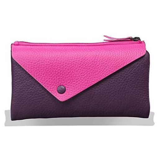 Otto Angelino genuine leather envelope wallet with phone compatible slots - rfid blocking -unisex