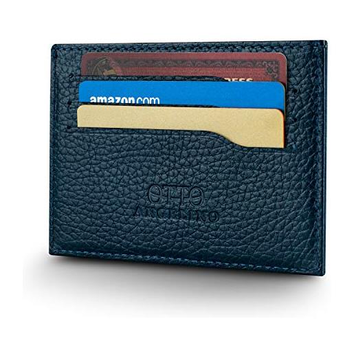 Otto Angelino genuine leather ultra slim minimalist cardholder wallet - unisex