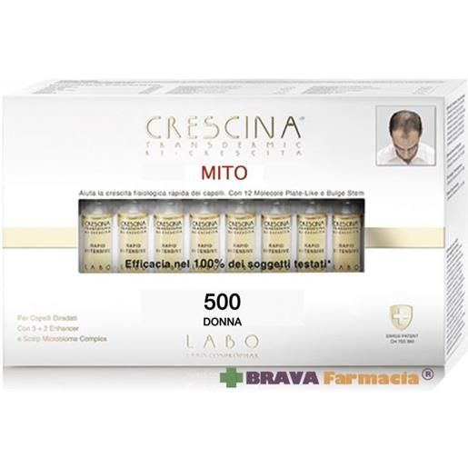 CRESCINA LABO crescina mito ricrescita donna 500 20 fiale