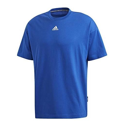 Adidas m mh 3s tee t-shirt, uomo, team royal blue, xs