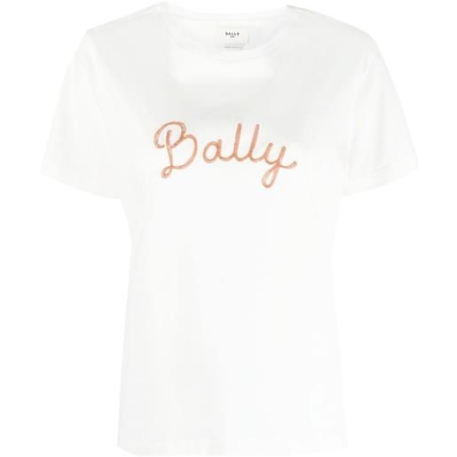 Bally t-shirt con ricamo - toni neutri