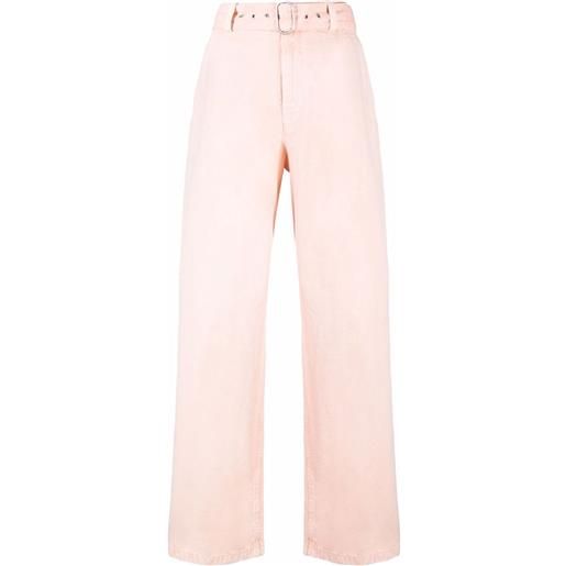 Jil Sander pantaloni con cintura - rosa
