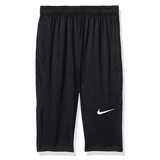 Nike academy18 3/4 tech pant, pantaloncini sportivi unisex bambini, black/black/(white), s