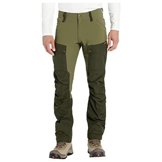 Fjallraven fjällräven keb trousers m long, pantaloni sportivi uomo, verde (deep forest-laurel green), 50