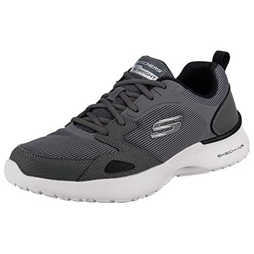 Skechers skech-air dynamight venturik, scarpe da ginnastica uomo, rivestimento in tessuto sintetico antracite, 41 eu