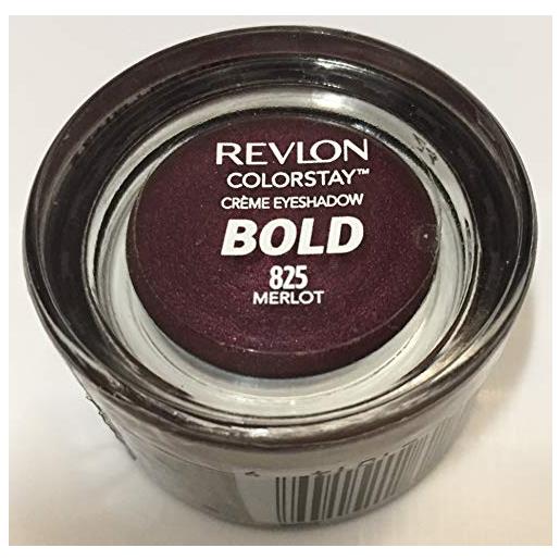 Revlon color. Stay crème eyeshadow, ombretto in crema, formula altamente pigmentata, durata fino a 24 ore, waterproof, 014 merlot, 5.2g