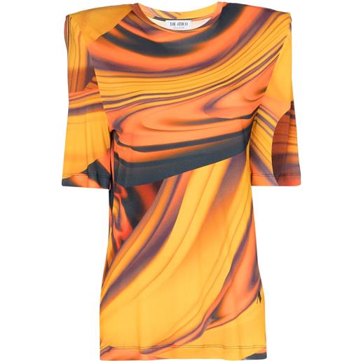 The Attico t-shirt bella con stampa - arancione
