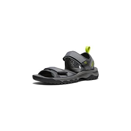 KEEN targhee 3 open toe h2, sandali uomo, black/yellow, 40.5 eu