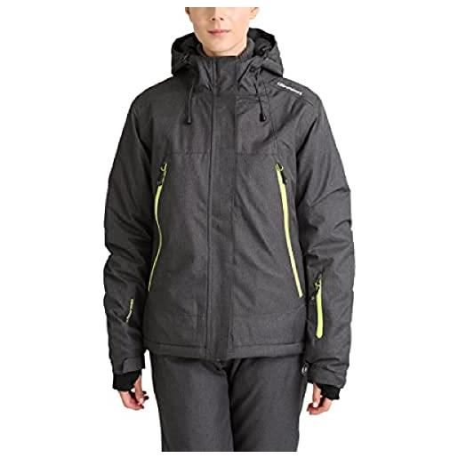 Ultrasport mel, giacca da sci outdoor donna, grigio scuro/verde, xs