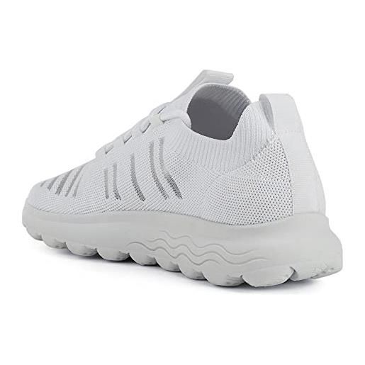 Geox d spherica c, sneakers donna, bianco (white), 39 eu