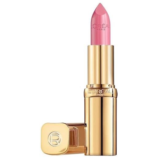 L'Oréal Paris Make Up rossetto lunga durata color riche colore pieno finish satinato 303 rose tendre - confezione da 1, 18 ml