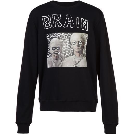 Haculla hac on the brain sweatshirt - nero