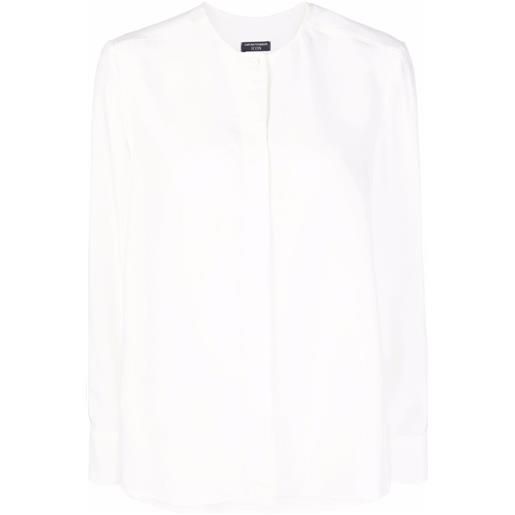 Emporio Armani camicia senza colletto - bianco
