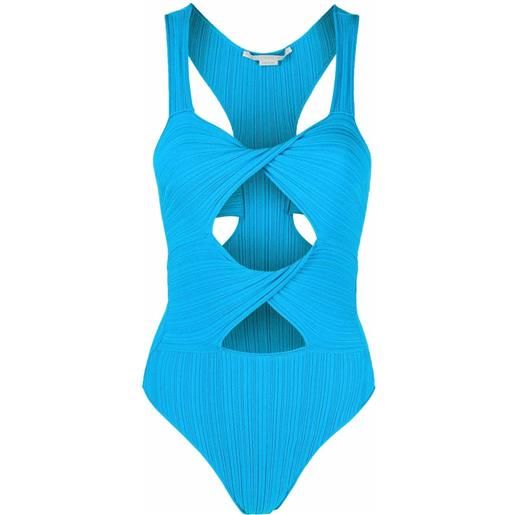 Stella McCartney body con design cut-out - blu