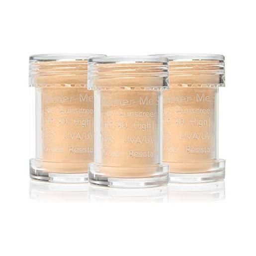 Jane Iredale powder-me spf 30 dry sunscreen refill x3, tanned - 22.5 g
