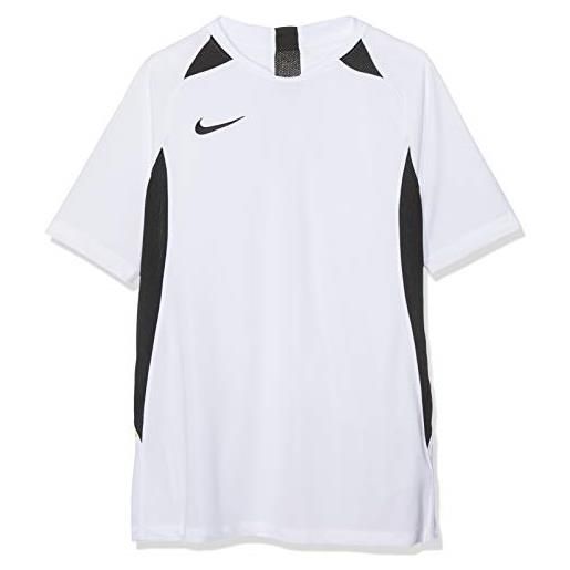 Nike legend, maglia manica corta unisex-ragazzo, bianco/nero/nero/nero, l