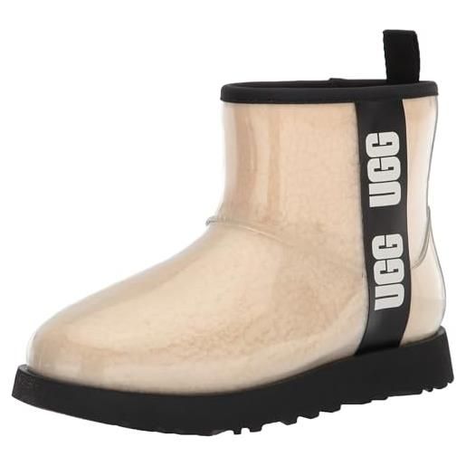 UGG classic clear mini stivaletto da donna, nero, 36 eu
