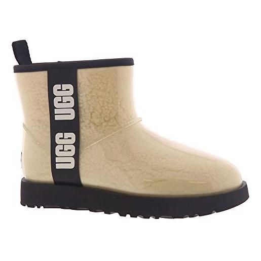 UGG classic clear mini stivaletto da donna, natural black, 42 eu