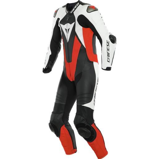 DAINESE tuta laguna seca 5 perf. Bianco rosso nero - DAINESE 56