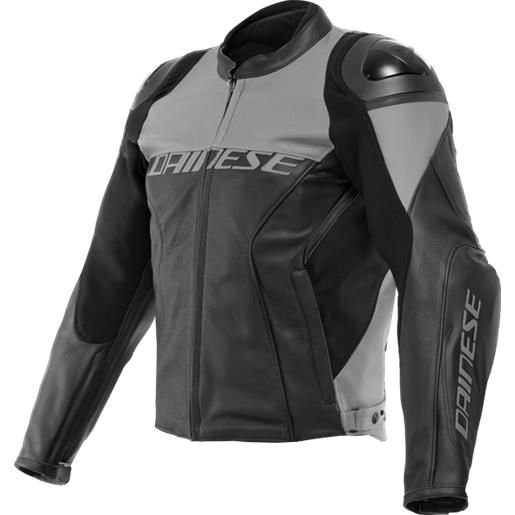 DAINESE giacca racing 4 leather perforated nero grigio - DAINESE 52